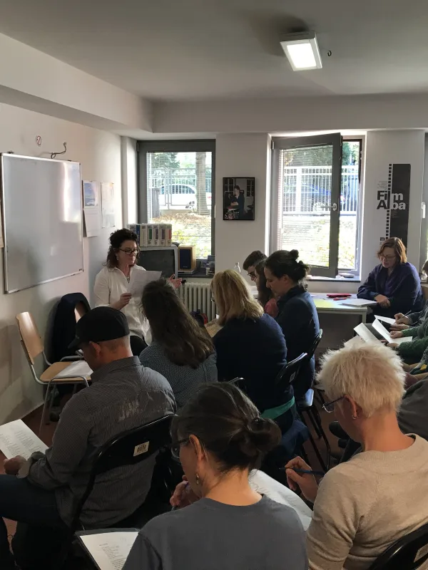 Unterricht mit Gastdozentin